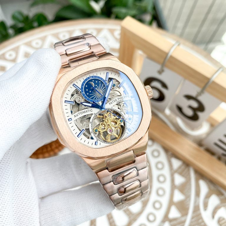 Philippe Patek Philippe boutique men's watches, multifunctional skeleton design, noble atmosphere, gentleman style, excellent quality, hot sale all over the city. Adopt automatic mechanical movement, top 316 steel case, 