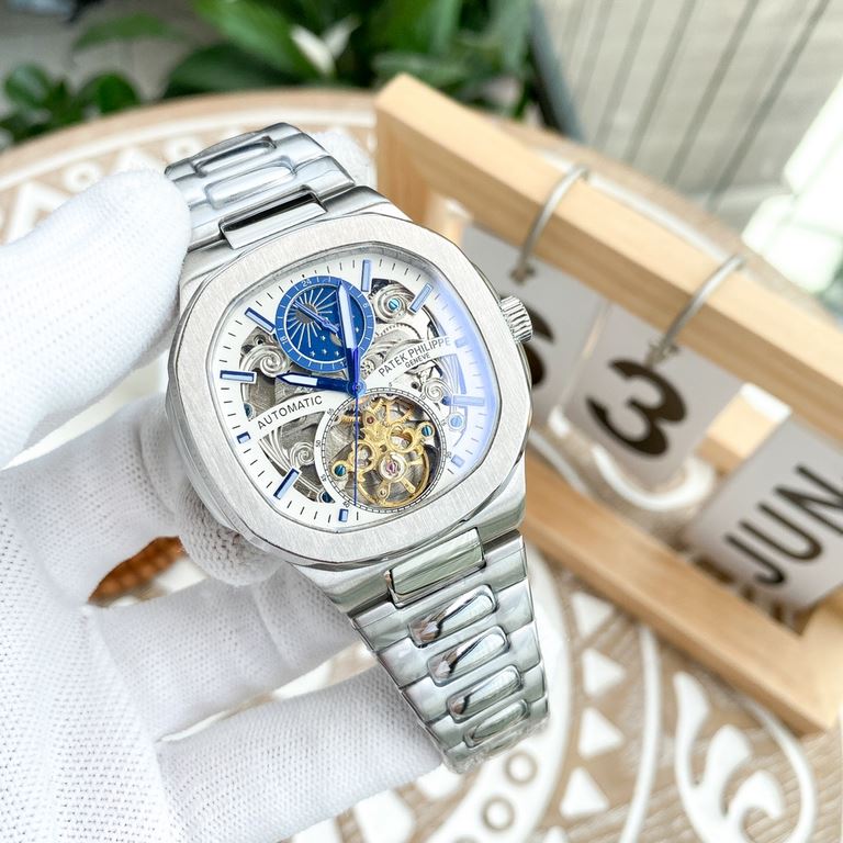 Philippe Patek Philippe boutique men's watches, multifunctional skeleton design, noble atmosphere, gentleman style, excellent quality, hot sale all over the city. Adopt automatic mechanical movement, top 316 steel case, 