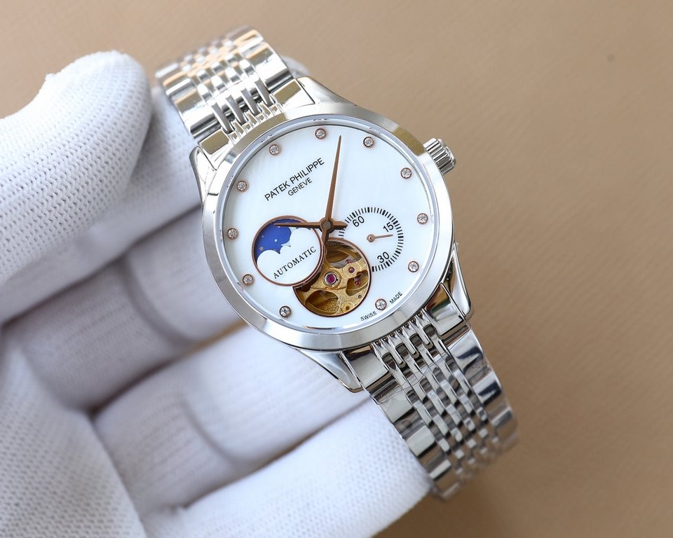 Same.Brand Patek Philippe - PatekPhilippe  Style New ladies' mechanical wristwatchMovement Imported Citizen mechanical movementMirror sapphire glass  top quality products boutique constantly