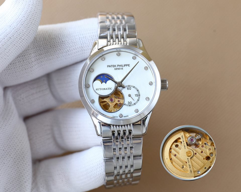 Same.Brand Patek Philippe - PatekPhilippe  Style New ladies' mechanical wristwatchMovement Imported Citizen mechanical movementMirror sapphire glass  top quality products boutique constantly