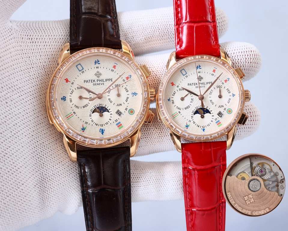 Patek Philippe PATEKPHILIPPE Overseas Edition, 1851 Patek founder Anthony launched mahjong classical couple series of wristwatches, will be a hit, in the London World Expo was selected by the British Queen Victoria, thus