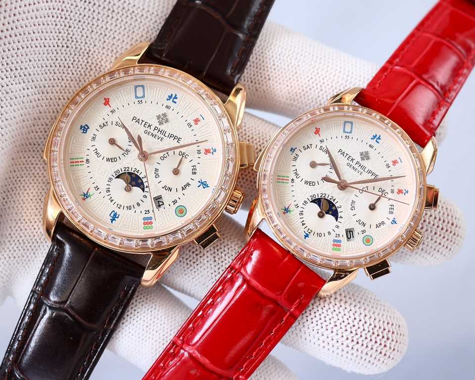 Patek Philippe PATEKPHILIPPE Overseas Edition, 1851 Patek founder Anthony launched mahjong classical couple series of wristwatches, will be a hit, in the London World Expo was selected by the British Queen Victoria, thus