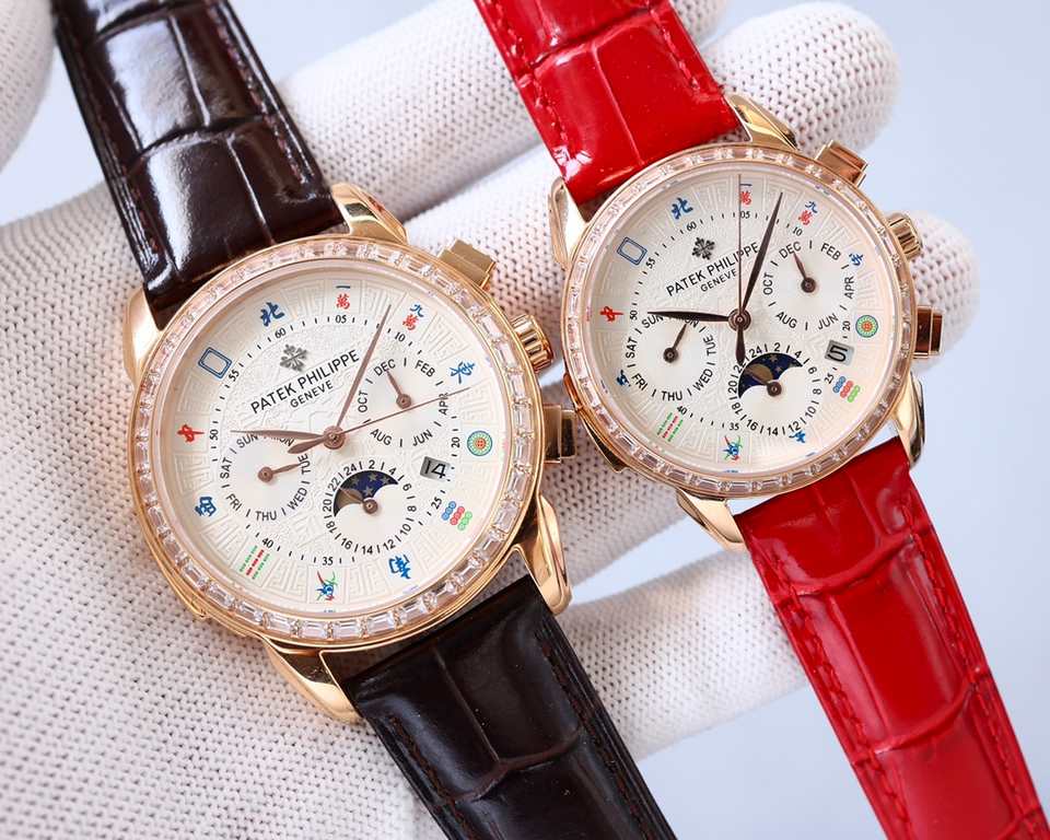 Patek Philippe PATEKPHILIPPE Overseas Edition, 1851 Patek founder Anthony launched mahjong classical couple series of wristwatches, will be a hit, in the London World Expo was selected by the British Queen Victoria, thus