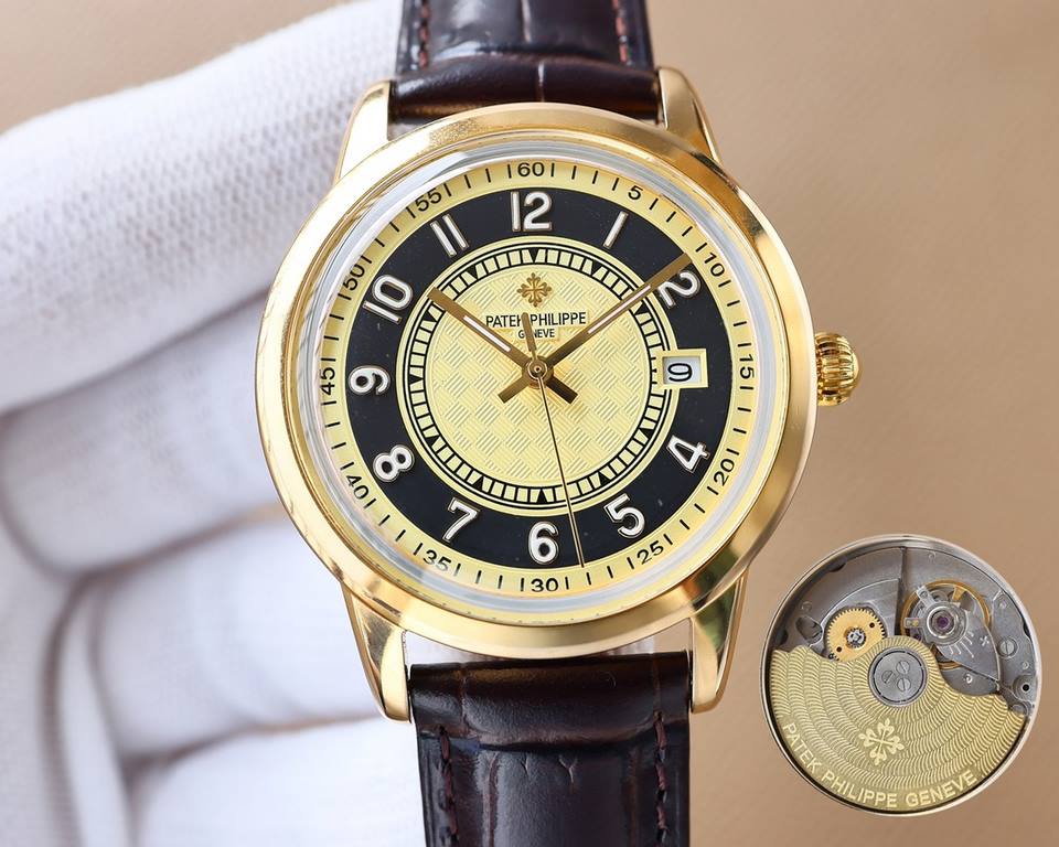 2023   Patek Philippe, hot new style, Patek Philippe new pot mirror, took up to 6 months! Ultra-thin men's automatic mechanical wristwatch, using imported original 9015  movement, 28,800 vibrations per hour, zero return 