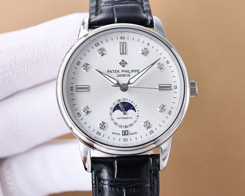 .  ② ④       Patek Philippe Patek Philippe Men's Watches  ． The Moonphase collection, in keeping with Patek Philippe's tradition of aesthetically combining a 6-position calendar with the popular sun, moon and astrologica