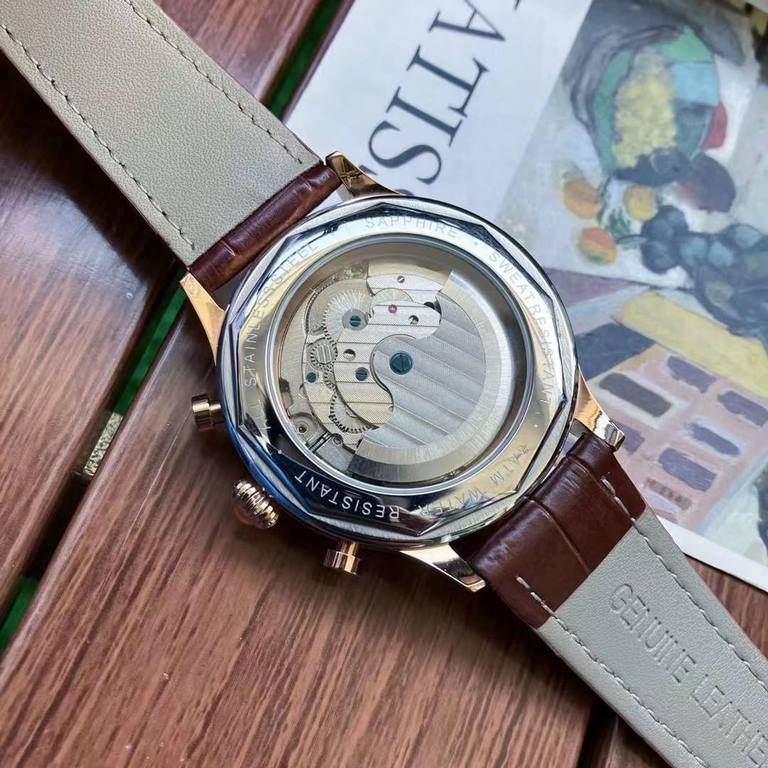 Brand Patek Philippe (multi-function flywheel new, business and leisure) luxury atmosphere Type boutique men's watches (new) Strap genuine cowhide strap (comfortable)  361 steel strap (durable) Movement advanced mechanic