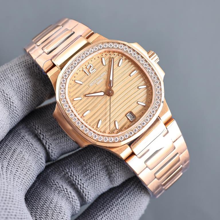 [2022 super god work top version] Patek. Patek Philippe Sport Elegance Nautilus Women's Watch PP7118 is strong! Feel free to compare the details1 With customized 9015 machine modified Cal.324sc automatic movement, 45 hou