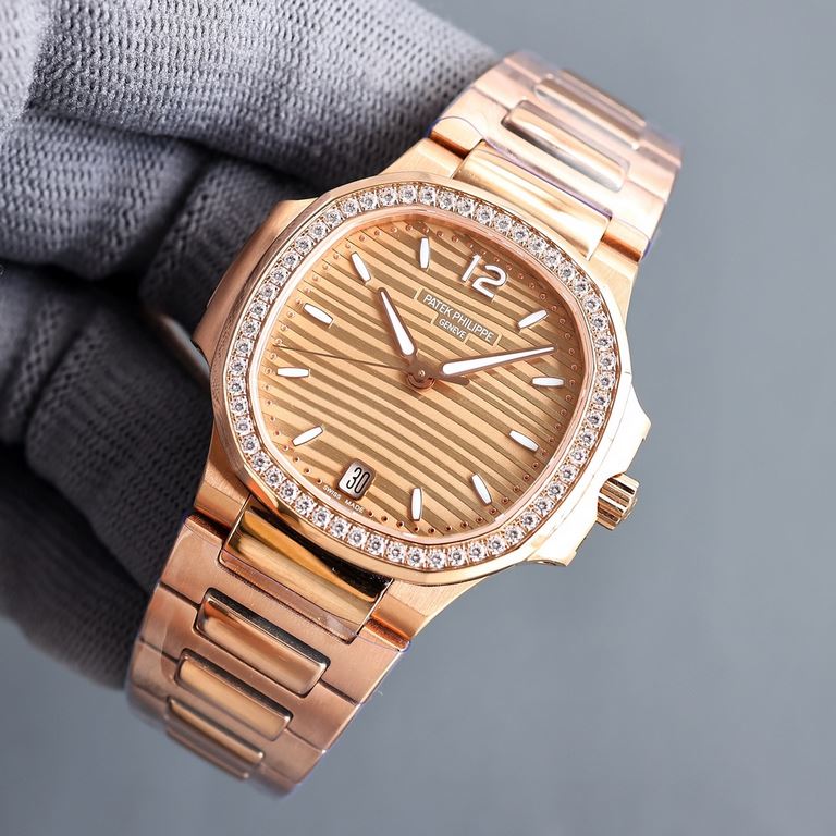 [2022 super god work top version] Patek. Patek Philippe Sport Elegance Nautilus Women's Watch PP7118 is strong! Feel free to compare the details1 With customized 9015 machine modified Cal.324sc automatic movement, 45 hou