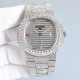 Patek Philippe Nautilus 5711 in white gold is a new and upgraded version of the brand's renowned double-row diamond bezel. Newly upgraded version Double rows of large diamond bezel, the brand's world-renowned super jewel