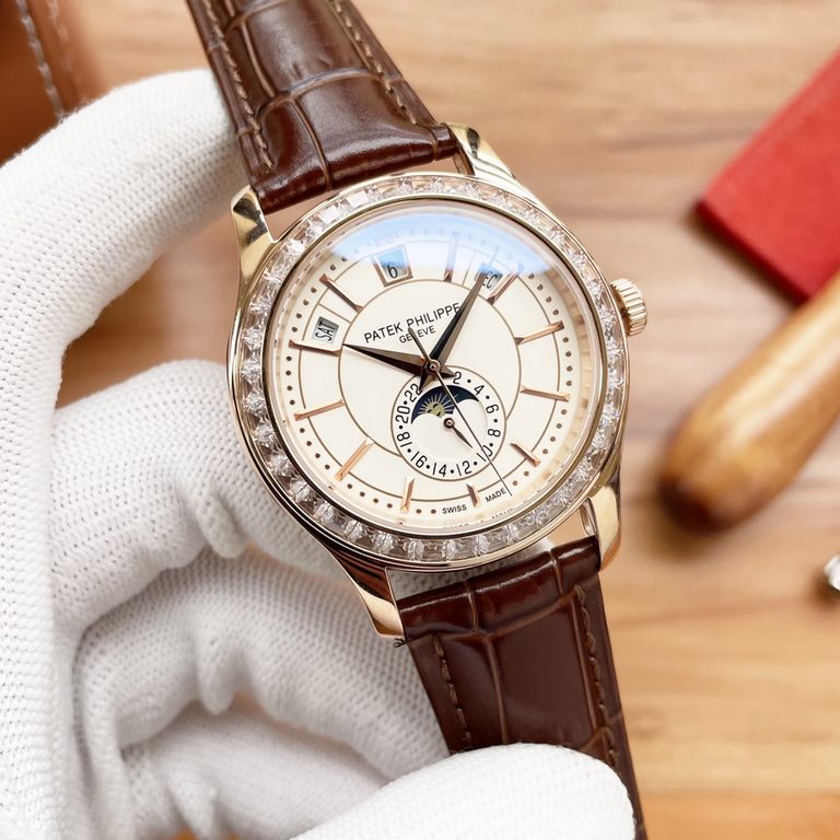 New listing   Patek Philippe Complications Chronograph 5205G face, square crystal diamond   after two years of continuous transformation of the movement and debugging Consistently pursued to the original technology as th