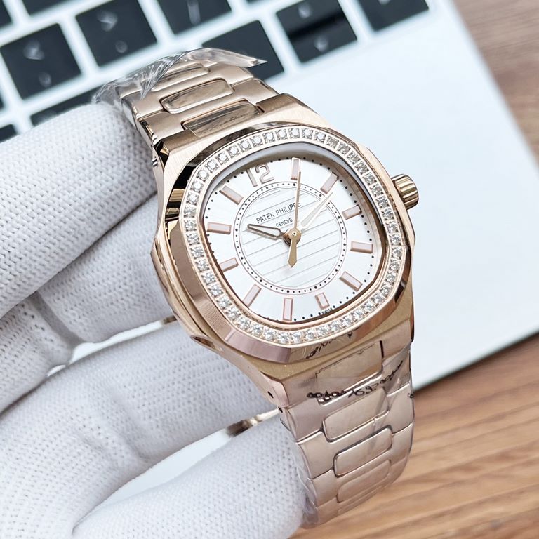 Photographed in the fleshBrand PATEK PHILIPPEType [Cool] Women's WatchCase 316 stainless steel (high quality workmanship)Strap top quality 316 steelMovement Highly customized automatic mechanical movement (stable timekee