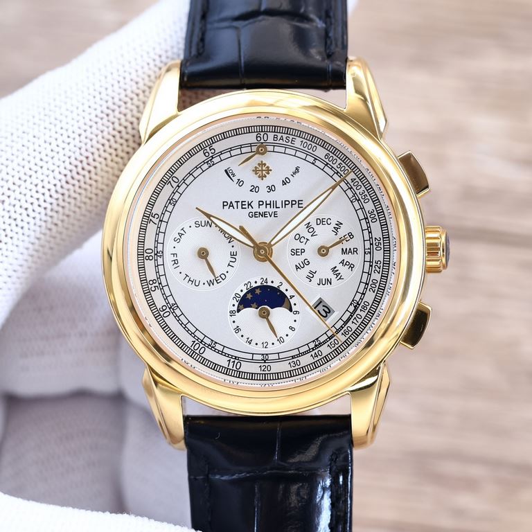 2022 New listing   Patek Philippe (real picture) Patek Philippe The aristocrat's work of art! With imported 9100 kinetic multi-function 7-hand movement (0 repairs) ① Functions (kinetic, 24 hours, day of the week, star, m