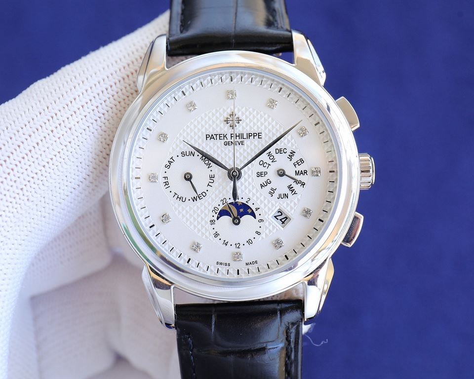 Rose][Rose] Patek Philippe (actual picture) Patek Philippe Aristocratic works of art! With imported 9100 multifunctional movement (0 repairs) functions (24 hours, day of the week, star, month) imported 316 stainless stee