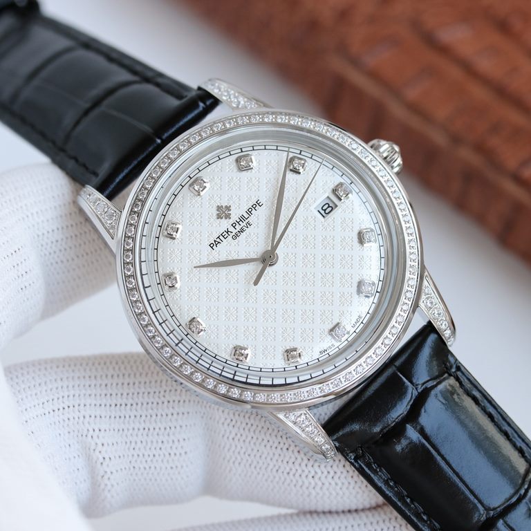 Year-end offer - new full brick shell   Patek Philippe, hot new style, Patek Philippe new pot cover, taking up to 6 months! Ultra-thin men's automatic mechanical wristwatch, using imported original 9015  movement, 28,800