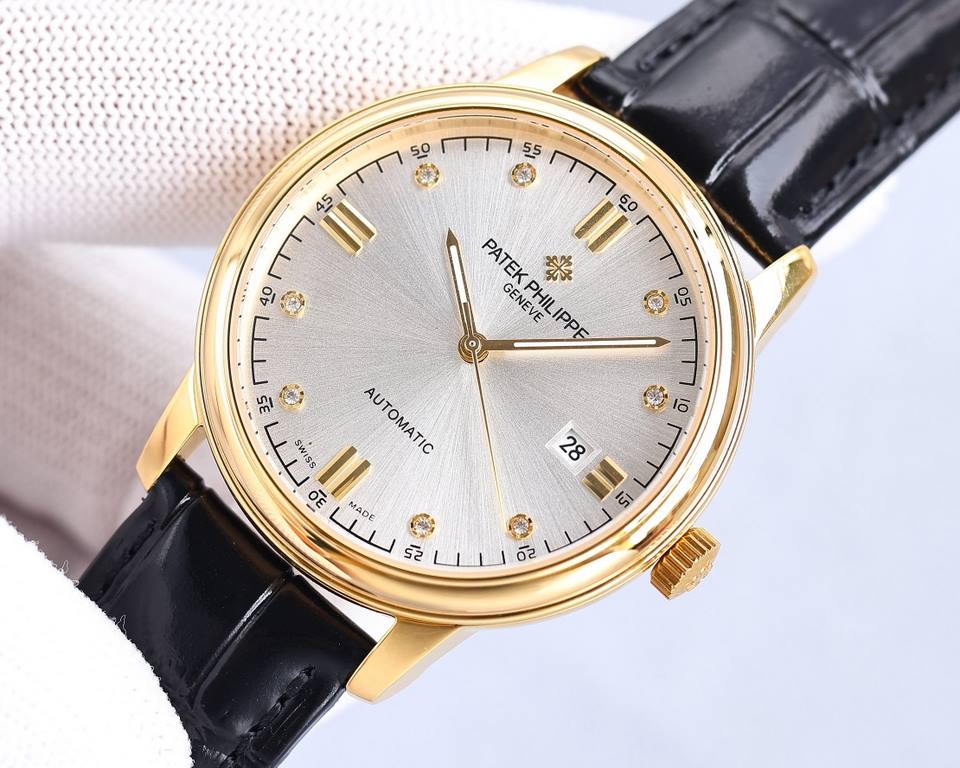 . [2024 latest force   popular models] Patek Philippe   PATEKPHILIPPE highest version of the senior automatic wristwatch! Men's wristwatch  Simple but not lose atmosphere 40mm diameter, 316 stainless steel case, equipped