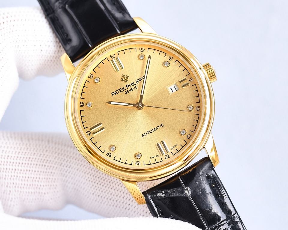 . [2024 latest force   popular models] Patek Philippe   PATEKPHILIPPE highest version of the senior automatic wristwatch! Men's wristwatch  Simple but not lose atmosphere 40mm diameter, 316 stainless steel case, equipped