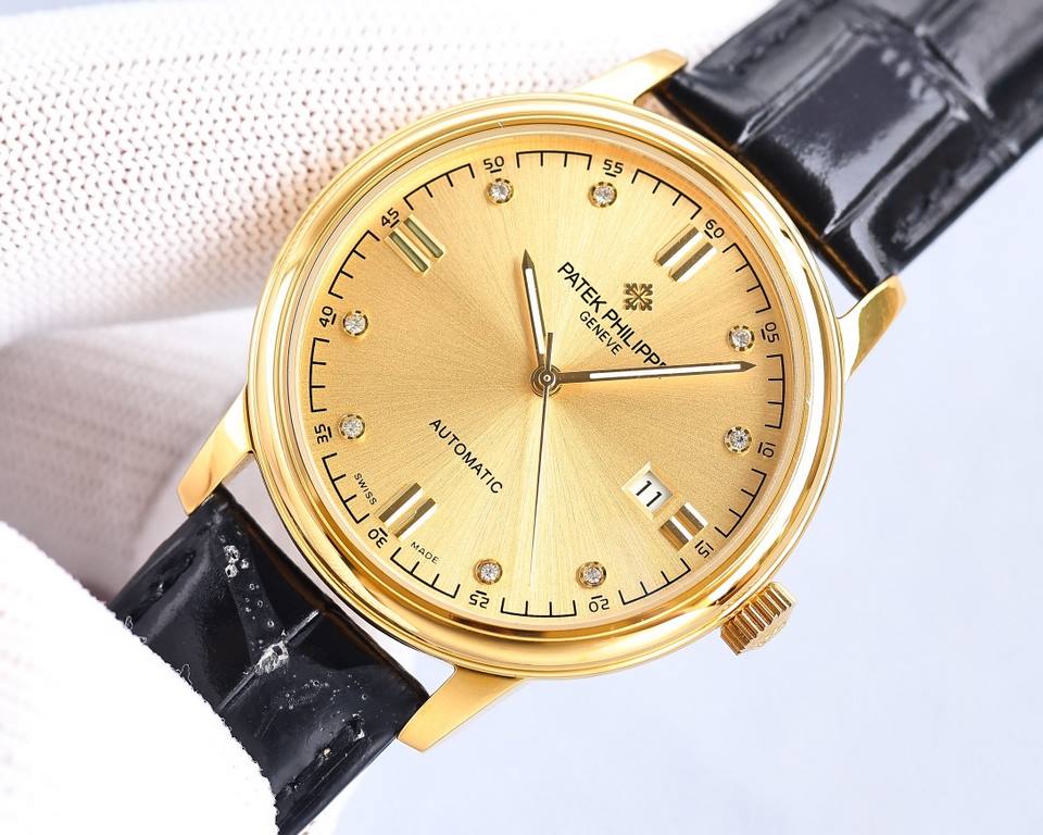 . [2024 latest force   popular models] Patek Philippe   PATEKPHILIPPE highest version of the senior automatic wristwatch! Men's wristwatch  Simple but not lose atmosphere 40mm diameter, 316 stainless steel case, equipped