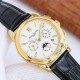 White case TW Taiwan factory 2023 newest masterpiece 】Patek Philippe   Perpetual Calendar Multifunction High-end Watch! Model utilizes 9100 multifunction imported mechanical movement! Zero Returns quality. The entire cas