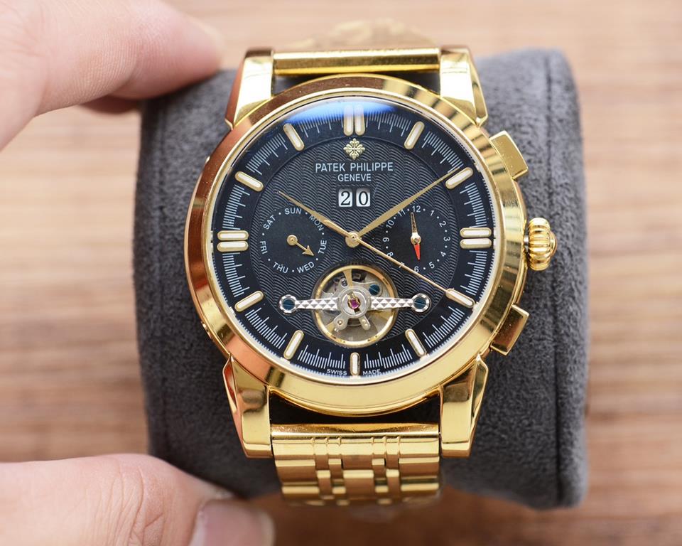 Men's favorite multi-function watch  Newest】：Patek Philippe  Best Design Exclusive First 【Type】：Boutique men's watches[Strap] 316 stainless steel strap【Movement】：High-end automatic mechanical movement[Mirror] mineral rei