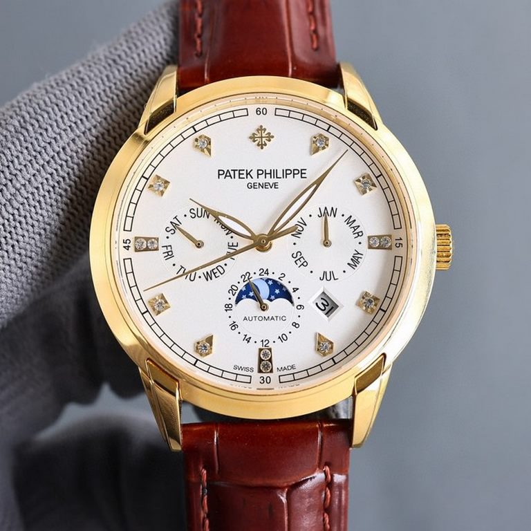 2022 New Product Case Upgrade Hidden Buttons  Brand Patek Philippe Multifunction Series    Hot Listing                  .Style MEN'S AUTOMATIC MECHANICAL WATCH (BLACK, WHITE, COVENANT, GOLD)Movement Imported 9100 (zero f