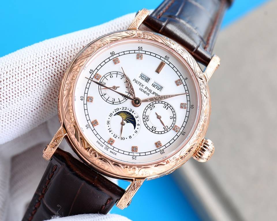 TW New Product A pale and strong iron hook】New product with high value, rustic. Vintage. Craftsmanship!The best collection of the year - Patek Philippe Classic Grande Complication Multifunction Perpetual Calendar Functio