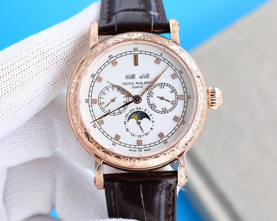 TW New Product A pale and strong iron hook】New product with high value, rustic. Vintage. Craftsmanship!The best collection of the year - Patek Philippe Classic Grande Complication Multifunction Perpetual Calendar Functio