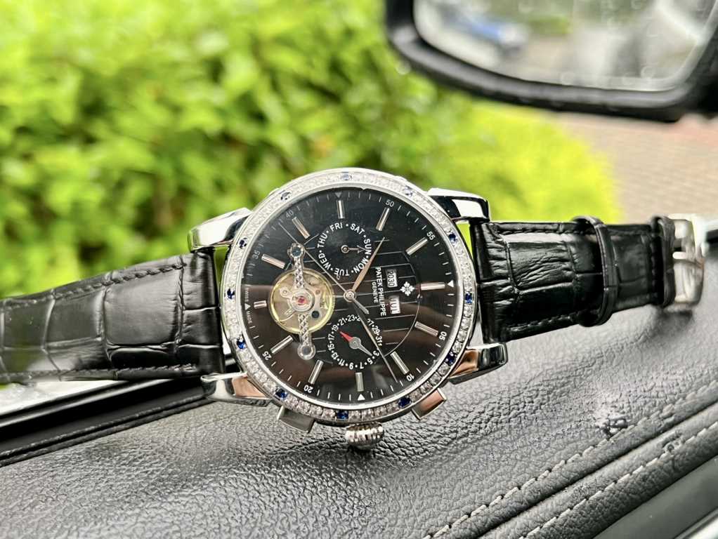 Same as Patek Philippe - PatekPhilippe   boutique men's watches      new multifunctional design, skillful, unique, noble atmosphere, gentleman style. Using automatic mechanical movement, top 316 stainless steel case, min