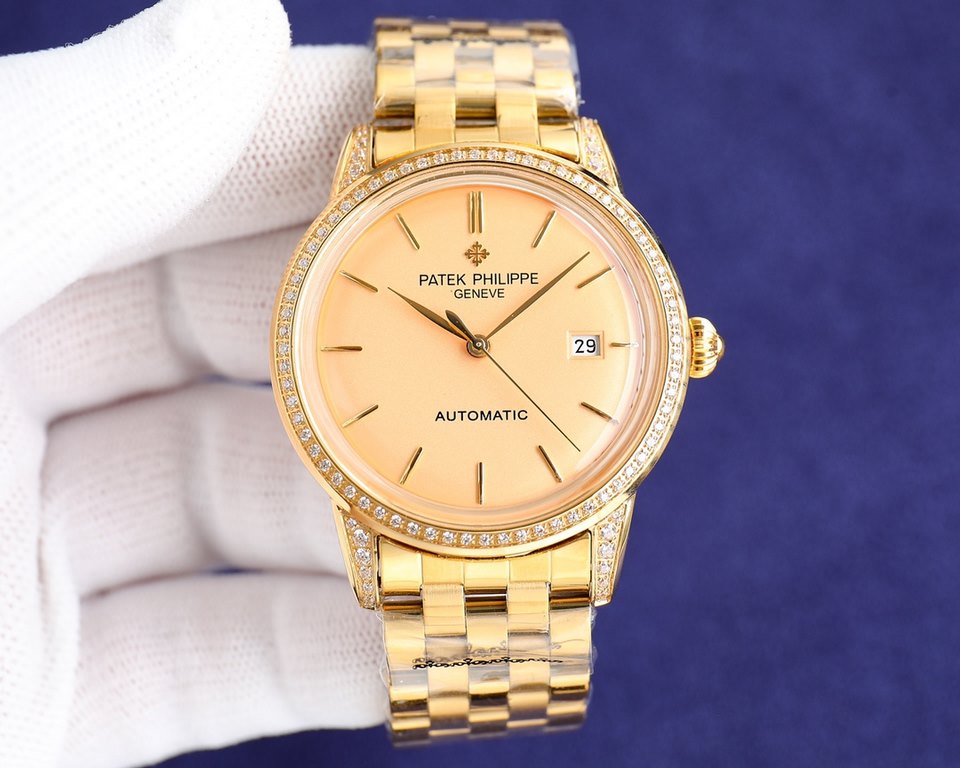 ][Rose][Rose] 2022  PATEK PHILIPPE-PATEK PHILIPPE- Hot new style, Patek Philippe new pot cover, took up to 8 months! Ultra-thin men's automatic mechanical wristwatch with imported original 9015 movement, 28,800 vibration