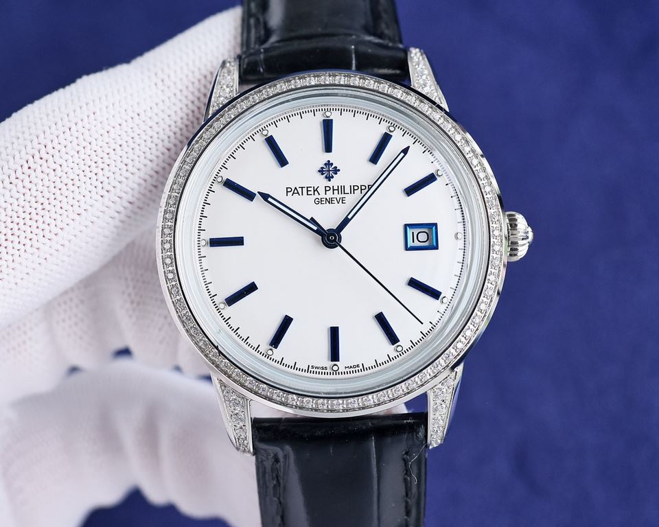 2022  Patek Philippe, hot new style, Patek Philippe new pot cover, took up to 6 months! Ultra-thin men's automatic mechanical wristwatch, using imported original 9015  movement, 28,800 vibrations per hour, zero return  q