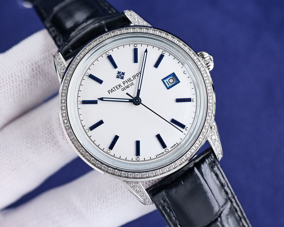 2022  Patek Philippe, hot new style, Patek Philippe new pot cover, took up to 6 months! Ultra-thin men's automatic mechanical wristwatch, using imported original 9015  movement, 28,800 vibrations per hour, zero return  q