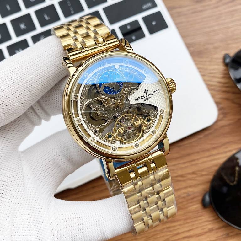 Physical photographyBrand：Patek Philippe-PATEK PHILPPEType [cool] men's watchesCase 316 stainless steel (quality workmanship)Strap imported calfskin  316 steel (two optional)Movement Highly customized automatic mechanica