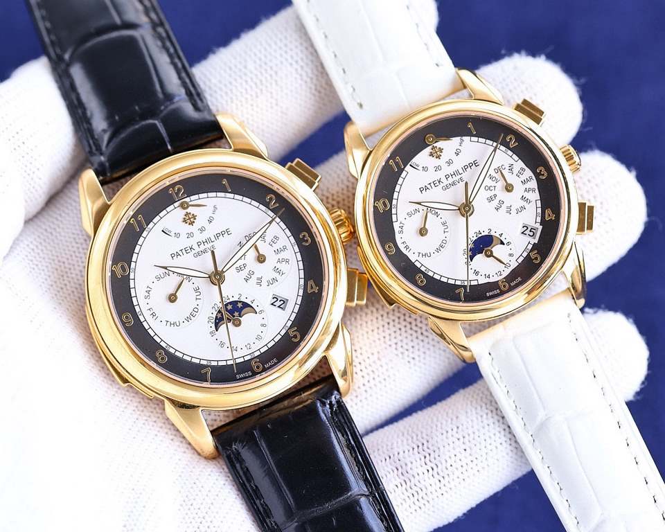 [Rose][Rose] Patek Philippe Patek Philippe Complications Chronograph Collection Shockingly Launched, Perpetual Calendar Couple's Watch! Little Red Book Explosion   Multi-function kinetic 7-hand watch! Details1  equipped 