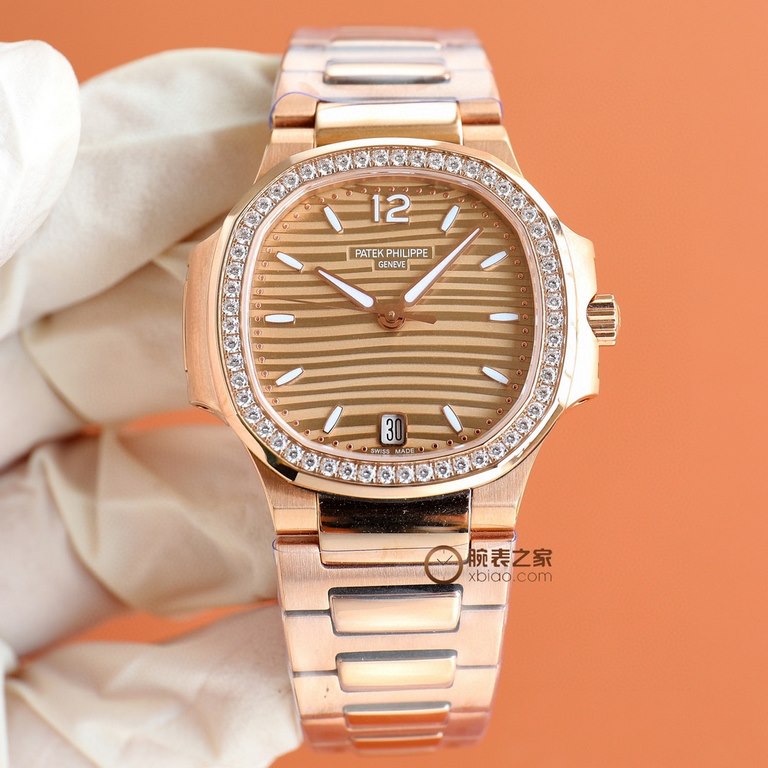 [2022 super god work top version] Patek. Patek Philippe Sport Elegance Nautilus Women's Watch P Strong! Feel free to compare the details1 With customized 9015 machine modified Cal.324sc automatic movement, 45 hours of ki