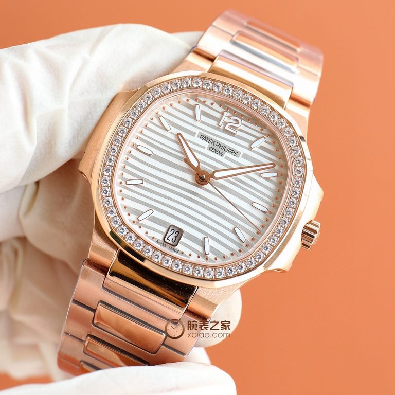 [2022 super god work top version] Patek. Patek Philippe Sport Elegance Nautilus Women's Watch P Strong! Feel free to compare the details1 With customized 9015 machine modified Cal.324sc automatic movement, 45 hours of ki