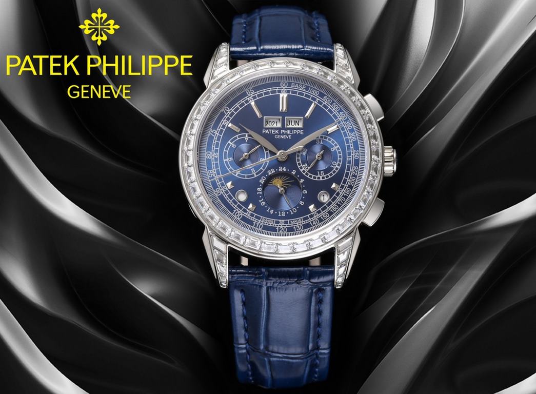 Exclusive to the market, it took 2 years for the customized version of South African diamonds to arrive, consisting of 20 different diamonds with brilliant colors and a buckle embellished with 21 diamonds, the Patek Phil