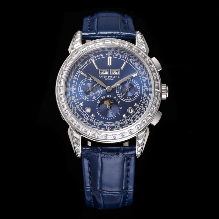 Exclusive to the market, it took 2 years for the customized version of South African diamonds to arrive, consisting of 20 different diamonds with brilliant colors and a buckle embellished with 21 diamonds, the Patek Phil