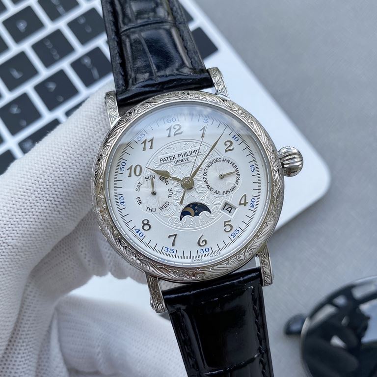 Patek Philippe's hand-engraved watch is a stunning new addition to the Calatrava collection.The elegant and versatile Calatrava with its engraved case has a very personalized look, and at 42 mm, it fits a man's hand, whi