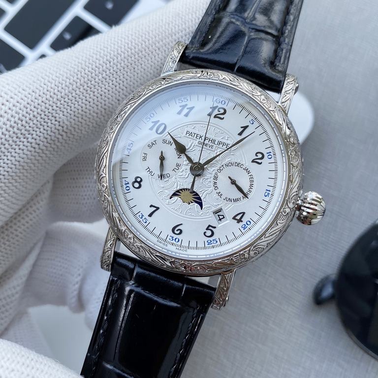 Patek Philippe's hand-engraved watch is a stunning new addition to the Calatrava collection.The elegant and versatile Calatrava with its engraved case has a very personalized look, and at 42 mm, it fits a man's hand, whi