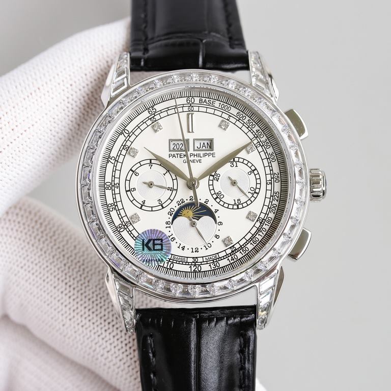 Market exclusive, took 2 years, customized version of the South African diamonds is here, composed of 20 different diamonds, colorful, the buckle is also embellished with 21 diamonds, Patek. Patek Philippe Grande Complic