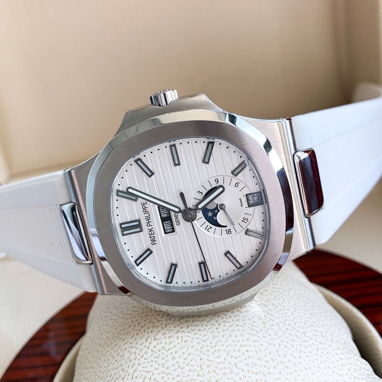 The Patek Philippe Nautilus is a watch with a sturdy construction, a unique personality, and a price tag that is not too expensive compared to other styles of PP. This model doesn't have too many chronograph functions, b