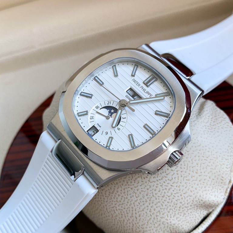 The Patek Philippe Nautilus is a watch with a sturdy construction, a unique personality, and a price tag that is not too expensive compared to other styles of PP. This model doesn't have too many chronograph functions, b