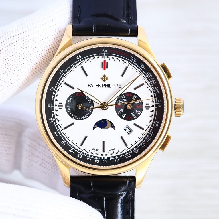 2022 New listing   Patek Philippe (real picture) Patek Philippe The aristocrat's work of art! With imported 9100 multifunctional movement (0 returns) ① Functions (Day of the week, Star, Calendar, MonthMoonSun) Imported 3