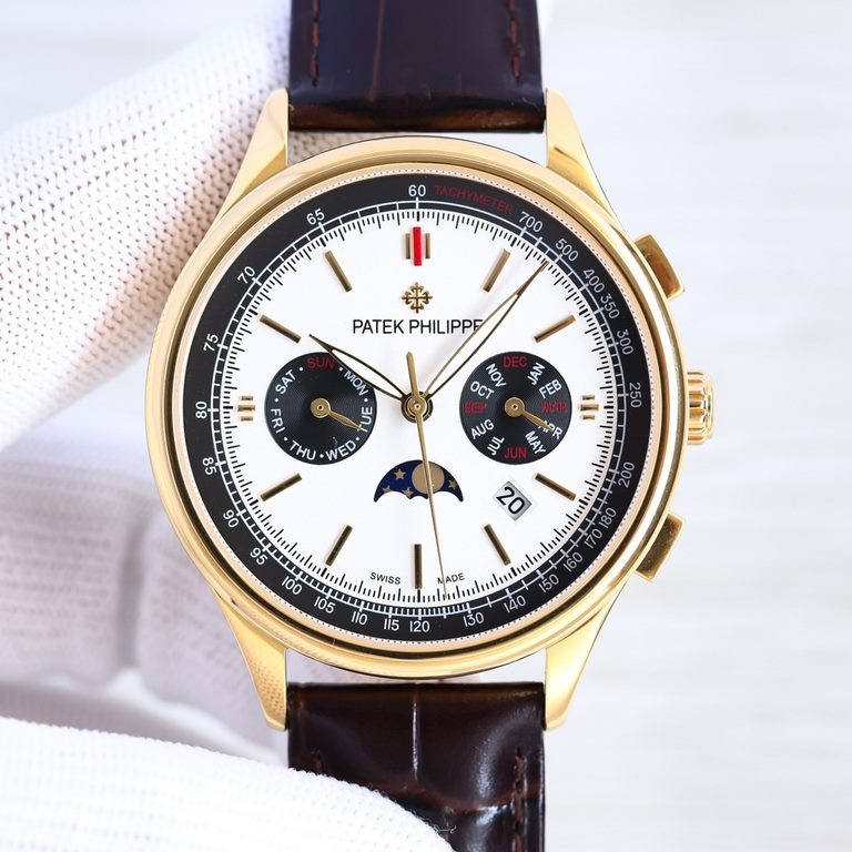 2022 New listing   Patek Philippe (real picture) Patek Philippe The aristocrat's work of art! With imported 9100 multifunctional movement (0 returns) ① Functions (Day of the week, Star, Calendar, MonthMoonSun) Imported 3