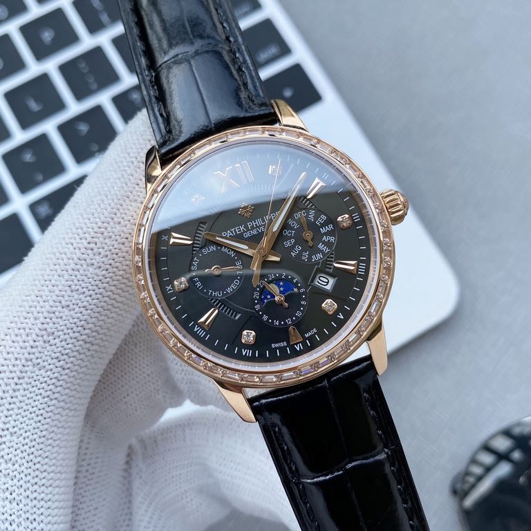 2020 New Patek Philippe (real picture) Patek Philippe Aristocrat's work of art! With imported 9100 multifunctional movement (0 repairs) functions (24 hours, day of the week, star, month) imported 316 stainless steel! Imp