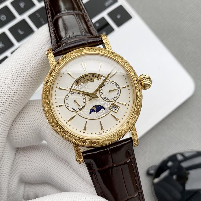 Patek Philippe's hand-engraved watch is a stunning new addition to the Calatrava collection.The elegant and versatile Calatrava with its engraved case has a very personalized look, and at 42 mm, it fits a man's hand, whi