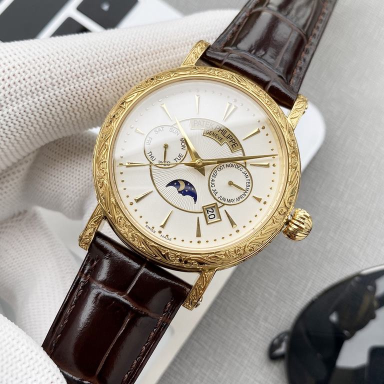 Patek Philippe's hand-engraved watch is a stunning new addition to the Calatrava collection.The elegant and versatile Calatrava with its engraved case has a very personalized look, and at 42 mm, it fits a man's hand, whi