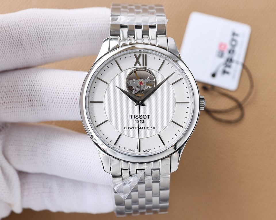 Gold and white  leather and steel at the same price   original single quality      Tissot TISSOT T063.907.11.038.00 Junya series, simple dial design, diameter 42mm, about 7mm ultra-thin dial, comfortable on the hand! Sim