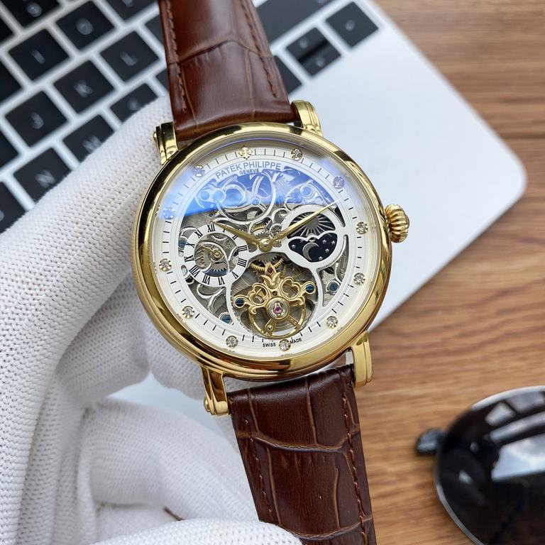 Physical photographyBrand：Patek Philippe-PATEK PHILPPEType [cool] men's watchesCase 316 stainless steel (quality workmanship)Strap imported calfskin  316 steel (two optional)Movement Highly customized automatic mechanica