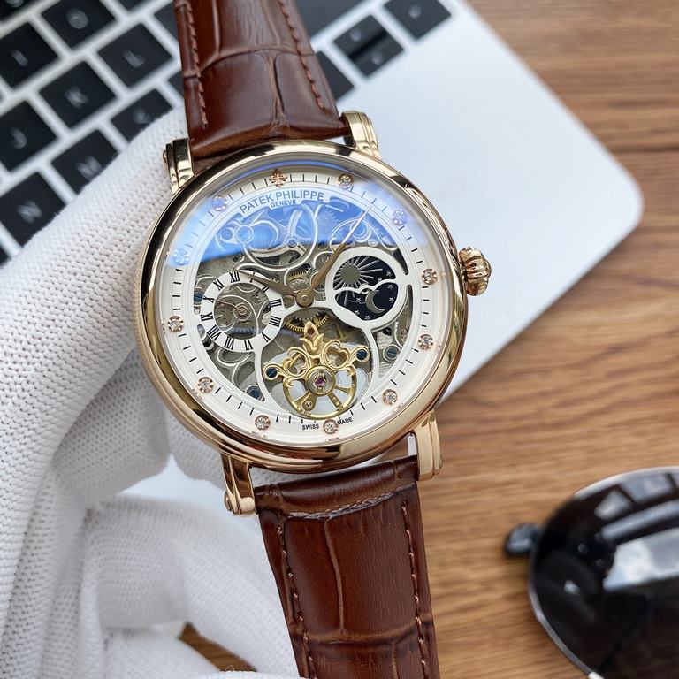 Physical photographyBrand：Patek Philippe-PATEK PHILPPEType [cool] men's watchesCase 316 stainless steel (quality workmanship)Strap imported calfskin  316 steel (two optional)Movement Highly customized automatic mechanica