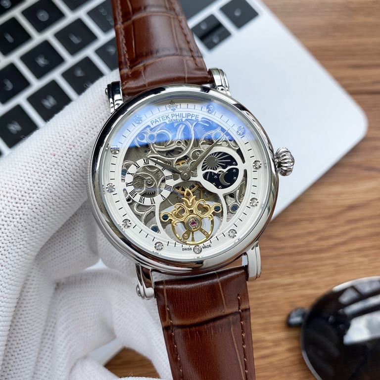 Physical photographyBrand：Patek Philippe-PATEK PHILPPEType [cool] men's watchesCase 316 stainless steel (quality workmanship)Strap imported calfskin  316 steel (two optional)Movement Highly customized automatic mechanica